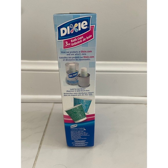 VTG Dixie Bathroom Paper Refill Cups New Sealed Assorted Designs 200 Count 3 Oz - Picture 2 of 7